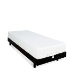 Ensemble matelas mousse accueil mmoire de forme + sommier lectrique flex 90x190 cm
