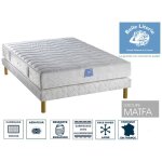 Ensemble matelas passion belle literie 90x190 + sommier tapissier + jeu de 4 pieds offerts