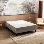 Ensemble matelas ressorts ensach�s itin�raire sommier escale ferme pieds - epeda 80x200