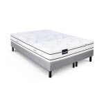 Ensemble matelas sommier 160x200 (2x80) marque dunlopillo - hauteur 20 cm - ressorts ensachs - soutien ...