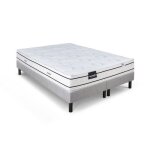 Ensemble matelas sommier 160x200 (2x80)marque dunlopillo hauteur 21 cm - latex - 7 zones - soutien quilibr ...