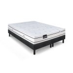 Ensemble matelas sommier 180x200 (2x90)marque dunlopillo hauteur 21 cm - latex - 7 zones - soutien quilibr ...
