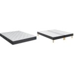 Ensemble matelas sommier - bultex - vitality 2. 1 - 160x200 cm - 20 cm dpaisseur - confort ferme