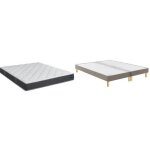 Ensemble matelas sommier bultex vitality 2. 1 180x200 + 2 sommiers moka + pieds