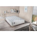 Ensemble matelas + sommier confort design granada latex 140x190 cm - ferme