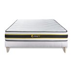 Ensemble matelas + sommier - flexy - 160x200 cm - ressorts ensach�s - mousse � m�moire de forme