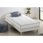 Ensemble matelas + sommier unelma 90 x 190 - 5 zones et mmoire de forme - 16 cm - deko dream