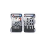 Ensemble de meches a bois 3 - 10 mm 15 pices