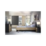 Ensemble de meubles chambre compl�te melody - armoire lit coffre tables de nuit et commode