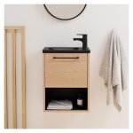 Ensemble meuble lave - mains nika + robinet