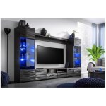 Ensemble meuble tv + éclairage led modica - bois - panneaux de particules - blanc - contemporain - design ... Ensemble meuble tv + éclairage led modica - bois - panneaux de particules - blanc - contemporain - design ...