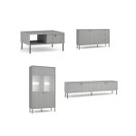 Ensemble de meubles : meuble tv vitrine petit buffet et table basse - collection isis Ensemble de meubles : meuble tv vitrine petit buffet et table basse - collection isis