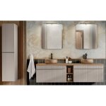 Ensemble meubles vasques + 6 �l�ments - 180 cm - emblematic cashmere