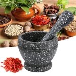 Ensemble de mortier avec pilon en résinebol broyeur pour ail herbes et épices outils de cuisine de restaurant ... Ensemble de mortier avec pilon en résinebol broyeur pour ail herbes et épices outils de cuisine de restaurant ...