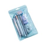 Ensemble de papeterie rose mignon 7 pi�ces comprenant stylos � bille taille - crayon surligneur correcteur ...