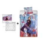 Ensemble parure de couette - reine des neiges - 140 x 200 cm - housse 100% coton - coussin 35 x 35 cm ...