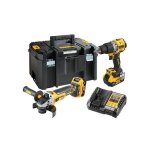 Ensemble perceuse et meuleuse sans fil - dewalt - dck2026p2t - qw - 18v xr - 2x5ah - 2 outils