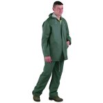 Ensemble de pluie veste et pantalon double enduction pvc vert t2xl - 50203 Ensemble de pluie veste et pantalon double enduction pvc vert t2xl - 50203