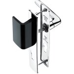 Ensemble pour porte pali�re bezault - riv bloc - poign�e 536 abs noir / chrome - cl� i - 63223