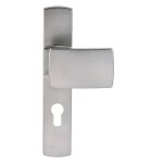 Ensemble de porte pali�re sur plaque muze bezault - entraxe 195mm - chrome velours - cl� i - 525 / 4075 ...