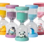 Ensemble de sabliers color�s pour enfants - sightmark - 5 sabliers - 3 / 5 / 10 / 15 / 30 min - multicolore ...