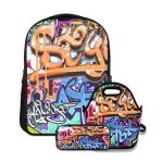 Ensemble de sac  dos dcolegraffity graffiti muravec sac  lunch e