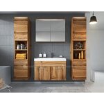 Ensemble salle de bain wotan paso xl 80x40 cm - meuble lavabo miroir et colonne Ensemble salle de bain wotan paso xl 80x40 cm - meuble lavabo miroir et colonne