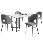 Ensemble de salle � manger(set140�80cm table de salle � manger avec 4 chaises) ensemble de table de cuisine ...
