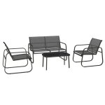 Ensemble salon de jardin 2 fauteuils canap 2 places table basse