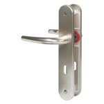 Poign�e de porte int�rieure - san diego - hoppe et cie - beige ivoire - cl� l - 195 mm