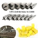 Ensemble de scie cloche foret 13 pi�ces 16 - 53mm ????aluminium bois peut percer cercle cutter