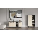Ensemble sjour - enfilade buffet haut table - kent - chne de fil / sidewalk - demeyere