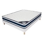 Ensemble sommier + matelas 140x190 22cm memory