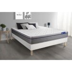 Ensemble matelas m�moire de forme actimemo zen 140x190 maxi �paisseur 7zones de confort + sommier ki