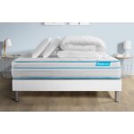 Ensemble sommier matelas 140x190 - bodymax - mmoire de forme - 26 cm - confort quilibr - 2 oreillers ...