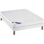 Ensemble sommier et matelas 140x190x15 - elite mattress company - a lattes - equilibr - mousse