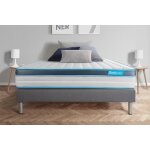 Ensemble sommier matelas 160x200 bodyfit mmoire de forme - 24 cm - ferme - sommier kit gris - body care ...