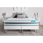 Ensemble sommier matelas 160x200 bodyzone ressorts ensachés - ferme - blanc Ensemble sommier matelas 160x200 bodyzone ressorts ensachés - ferme - blanc
