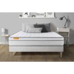 Ensemble sommier matelas 160x200 memo luxe ressorts ensach�s et m�moire de forme - 26 cm - equilibr� ...