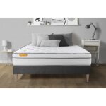 Ensemble sommier matelas 160x200 memo luxe ressorts ensach�s et m�moire de forme - 26 cm - equilibr� ...