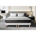 Ensemble sommier matelas 160x200 suite ressorts ensachs et mmoire de forme - 26 cm - equilibr - double ...