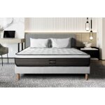 Ensemble sommier matelas 160x200 suite ressorts ensachs et mmoire de forme - equilibr