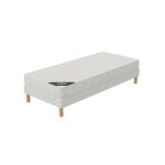 Ensemble sommier + matelas - 90x190 - h15cm - sommier tapissier et matelas en mousse - accueil equilibr� ...