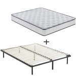 Ensemble sommier + matelas m�moire de forme 160x200x22cm