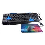 Kit gaming - inovalley - clavier, souris et tapis - filaire - usb - noir Kit gaming - inovalley - clavier, souris et tapis - filaire - usb - noir