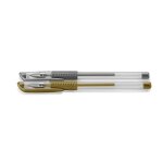Ensemble de stylos  encre gel - classic - dor / argent - non rechargeable - non effaable - mixte