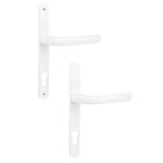 Ensemble sur plaques + b�quille carr� 7mm entraxe 70mm blanc - sofi - 5112180001
