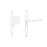 Ensemble sur plaques + b�quille carr� 8mm entraxe 85mm blanc - sofi - 5112218501