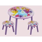 Ensemble table et 2 tabouret en bois disney princesses Ensemble table et 2 tabouret en bois disney princesses