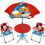 Ensemble de table - arditex - 2 chaises - parasol - disney mickey